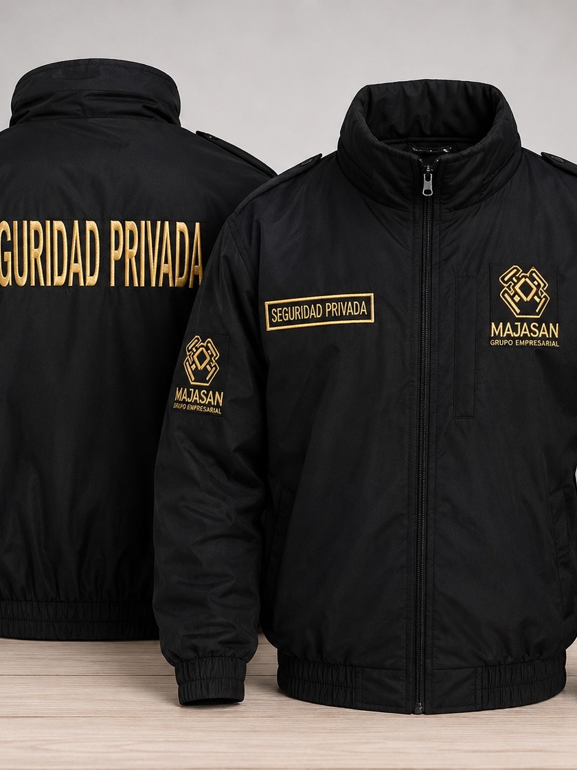 Chamarra corte aviador bordada
