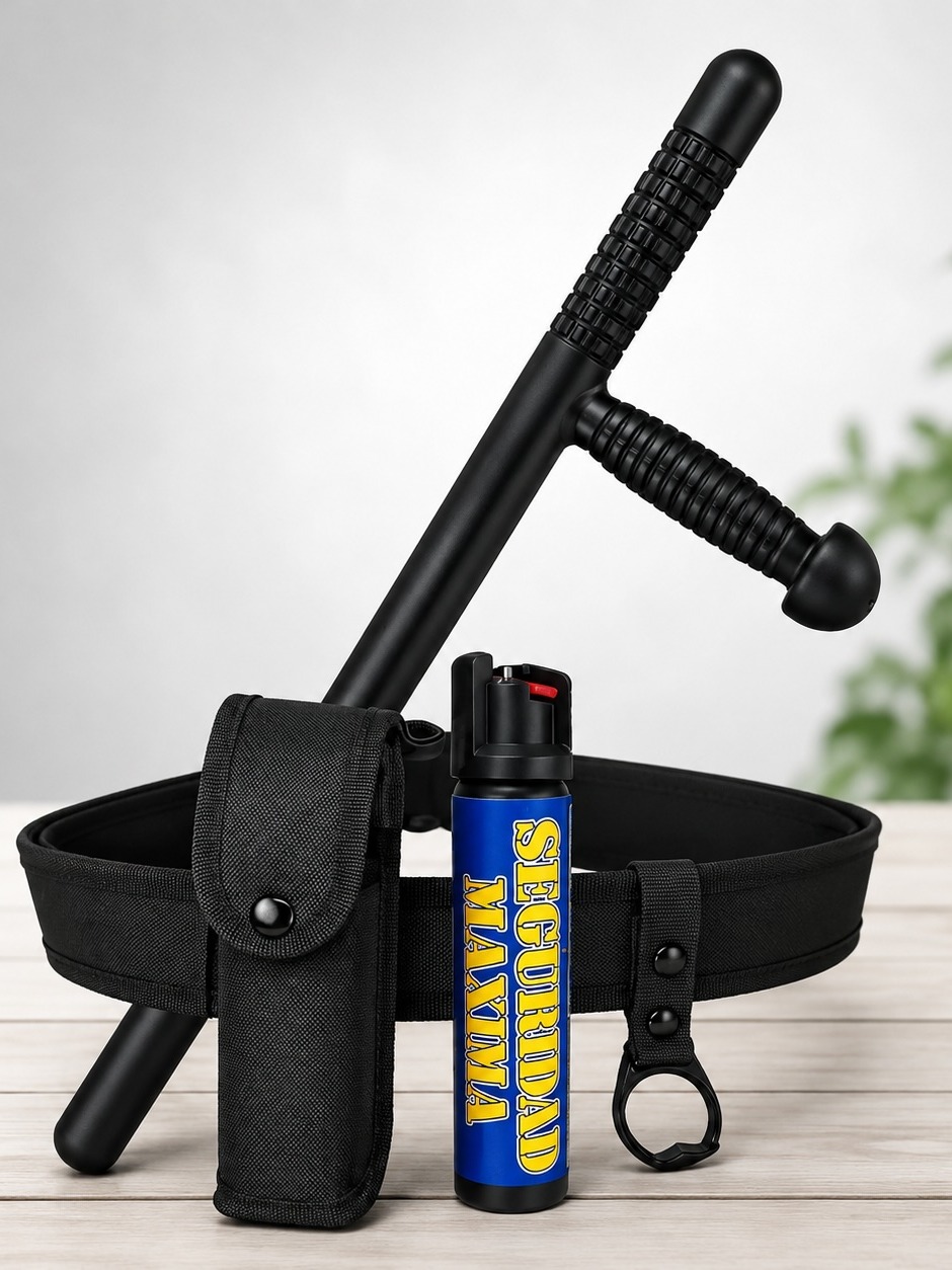 Fornitura con gas lacrimógeno y PR24
